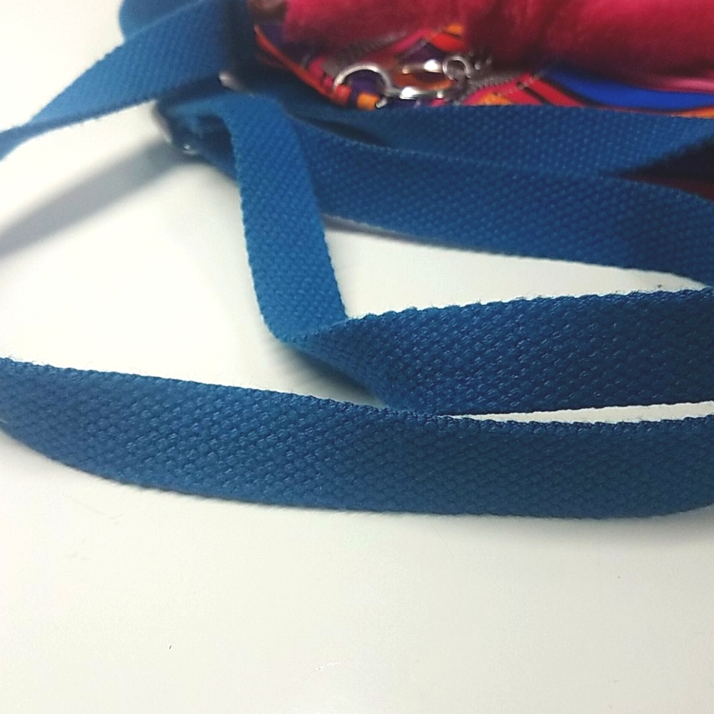 Kipling Striped Multicolored Crossbody Purse - image 7